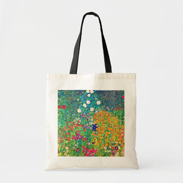 Blumengarten, Gustav Klimt Tragetasche (Vorne)