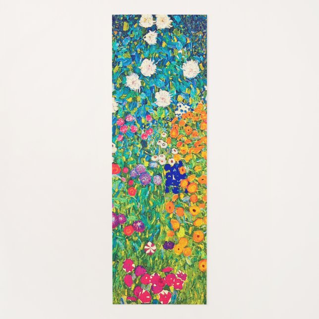 Blumengarten, Gustav Klimt Yogamatte (Vorderseite)