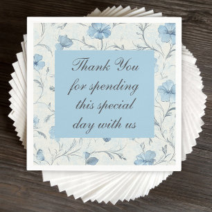 Blumengarten Hochzeit Vielen Dank Serviette