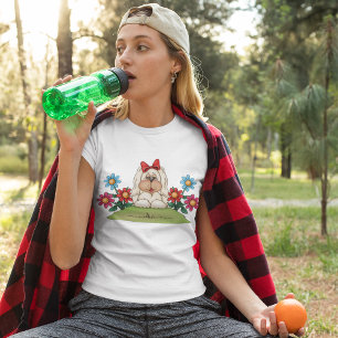 Blumengarten Hund T - Shirt