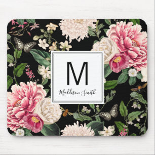 Blumengarten Ihren Namen hinzufügen Mousepad