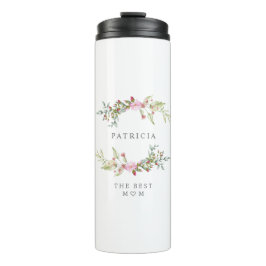 Blumengarten in rosa Tönen für Mohter Thermosbecher