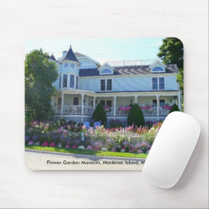 Blumengarten, Insel Mackinac, Michigan Mousepad