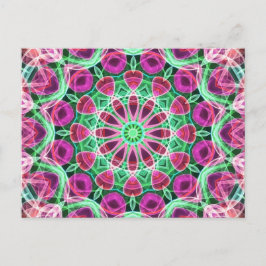 Blumengarten Kaleidoskop Postkarte
