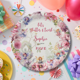Blumengarten Kindergeburtstag Pappteller