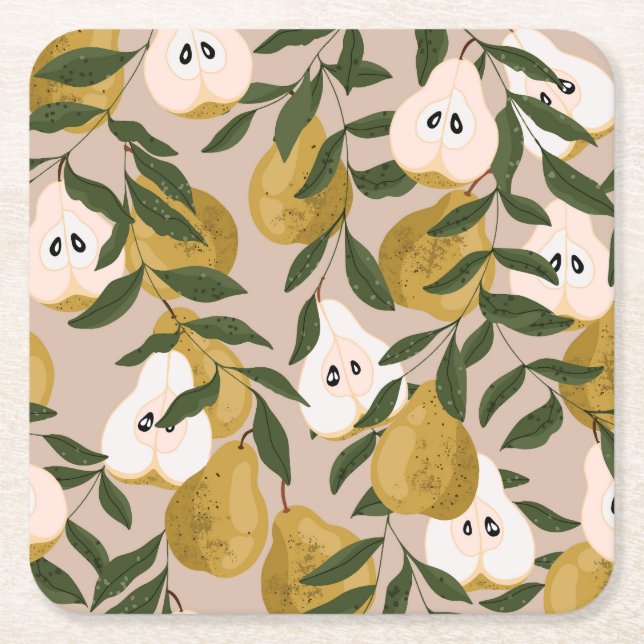 Blumengarten: Kleine Niedliche Florale Rechteckiger Pappuntersetzer (Vorderseite)