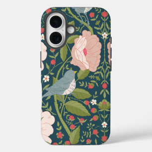 Blumengarten Moris William Floral Bird Botanischer iPhone 16 Hülle