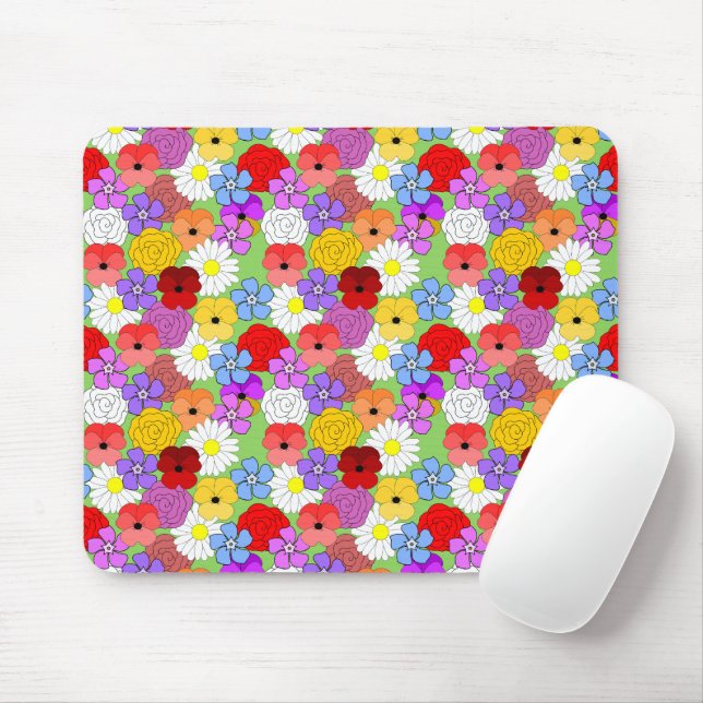 Blumengarten Mousepad (Mit Mouse)