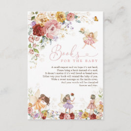 Blumengarten Party Bücher für Babydusche Begleitkarte