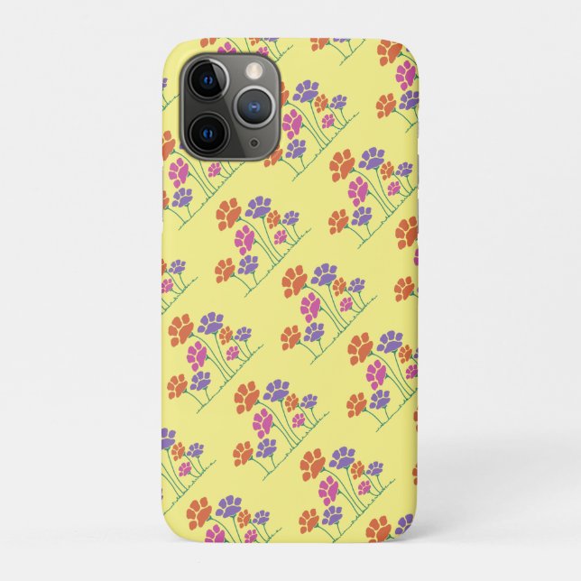 Blumengarten Pawprint Case-Mate iPhone Hülle (Rückseite)