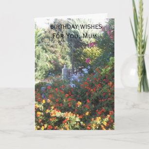 Blumengarten Personalisiert Mutter Geburtstag Karte