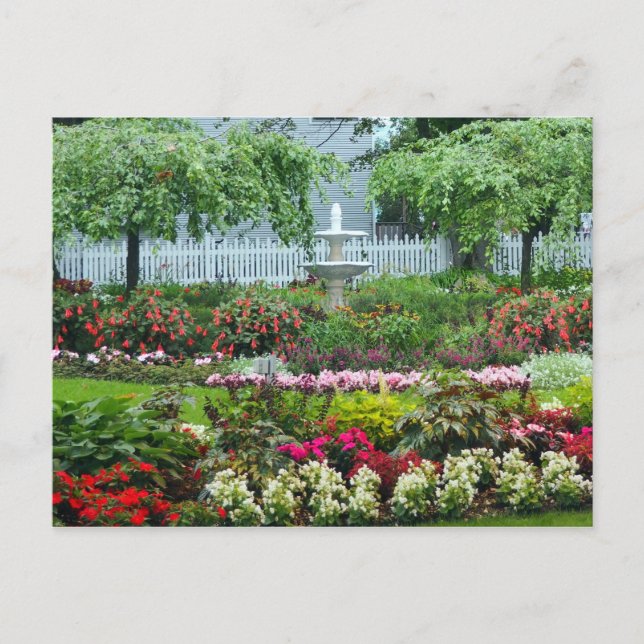 Blumengarten Postkarte (Vorderseite)