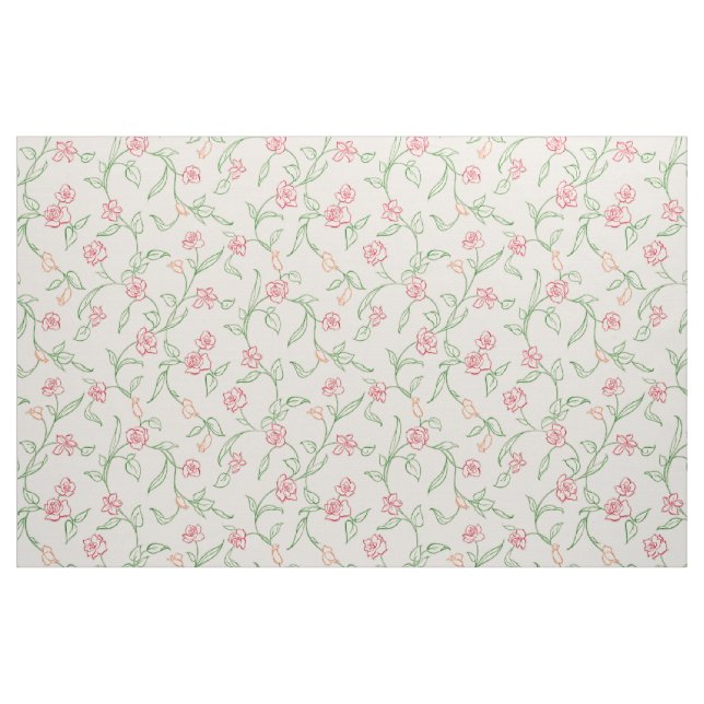 Blumengarten Rosa Stoff (Yard (91,4 cm))