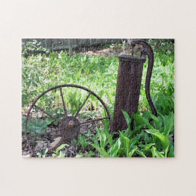 Blumengarten Rusty Wheel and Pump Puzzle (Horizontal)