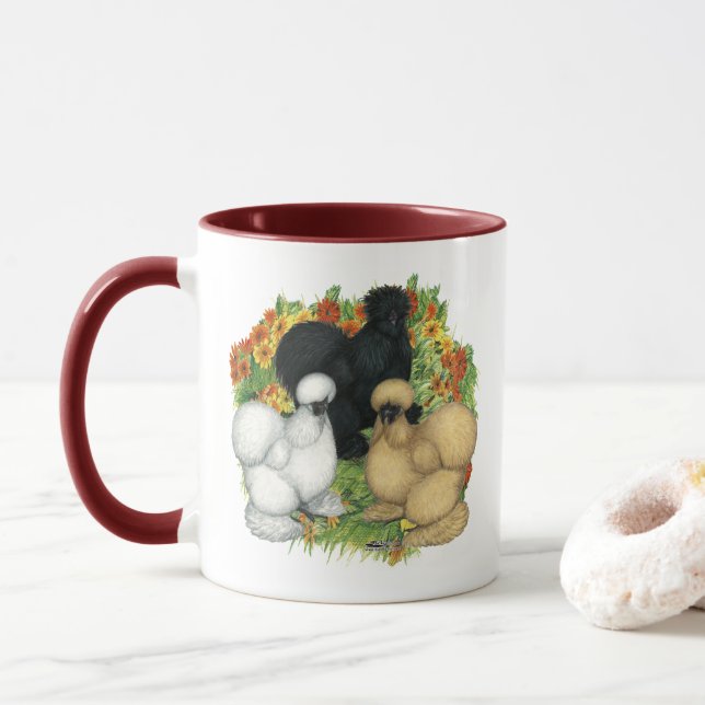 Blumengarten Silkies Tasse (Mit Donut)