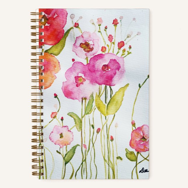 Blumengarten SpiralNotebook Notizbuch (Vorderseite)