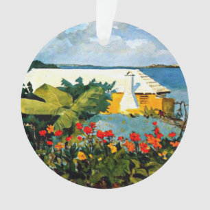 Blumengarten und Bungalow von Winslow Homer, Ornament