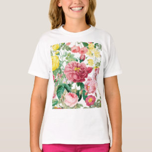 Blumengarten Vintager Frühlingsgarten Rose T-Shirt