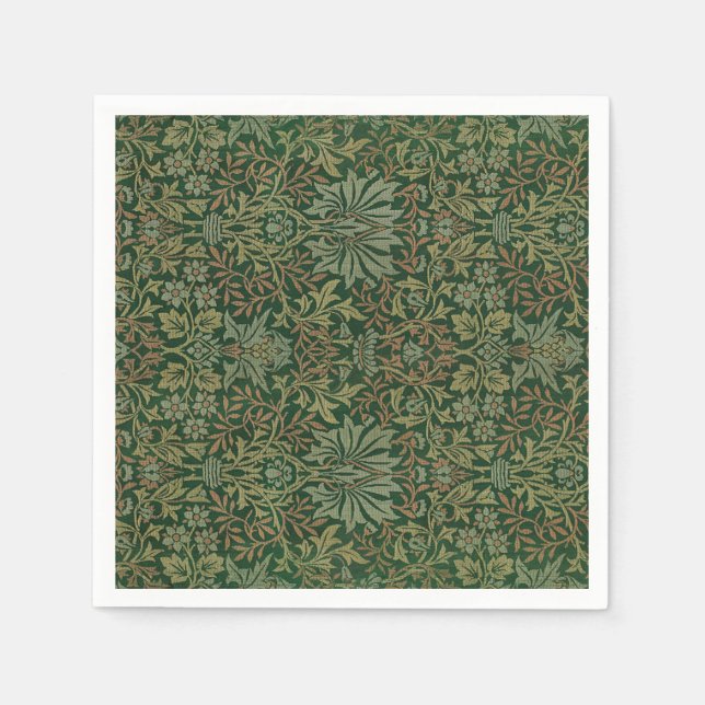 Blumengarten Vintages Ornament Illustration Serviette (Vorderseite)