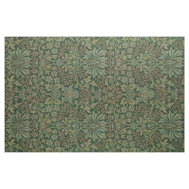 Blumengarten Vintages Ornament Illustration Stoff (Yard (91,4 cm))