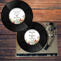 Blumengarten Vinyl-Musik-Schallplatte Vintage-Hoch