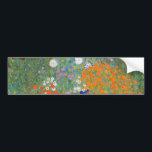 Blumengarten (von Gustav Klimt) Autoaufkleber<br><div class="desc">Dieses Design zeigt ein Gemälde des österreichischen Künstlers Gustav Klimt (1862-1918). Es ist eine Darstellung eines wunderschönen Blumengartens im typisch impressionistischen Stil Klimts. Die Blume sehen fast so aus, als wären sie überfüllt, und es ist unmöglich, sich von ihrer Schönheit nicht zu überwältigen. Die ursprüngliche Arbeit wurde 1907 abgeschlossen und...</div>