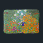 Blumengarten von Gustav Klimt Badematte<br><div class="desc">Bitte besuchen Sie meinen Laden für interessanteres Design und mehr Farbwahl => zazzle.com/colorfulworld*</div>