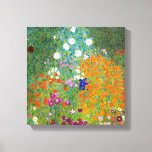 Blumengarten von Gustav Klimt Canvas Print Leinwanddruck<br><div class="desc">Bauerngarten / Blumengarten / Hütte Garden Vintage Kunst,  1905 von dem österreichischen Symbolik & Jugendstil Künstler Gustav Klimt (1862-1918) bemalt.</div>