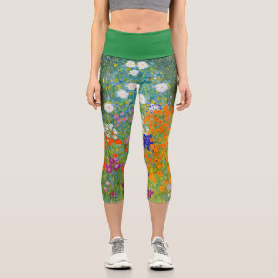 Blumengarten von Gustav Klimt Capri Leggings