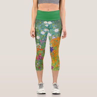 Blumengarten von Gustav Klimt Capri Leggings