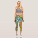 Blumengarten von Gustav Klimt  Capri Leggings<br><div class="desc">Bitte besuchen Sie mein Geschäft für mehr interessantes Design und mehr Farbwahl.
=> zazzle.com/colorfulworld*</div>