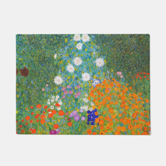 Blumengarten von Gustav Klimt Fußmatte