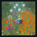 Blumengarten von Gustav Klimt Poster<br><div class="desc">Schönes farbenfrohes Gemälde eines Blumengartens von Gustav Klimt. Phantastische Farbvariationen und wunderschöne Blume passen einfach wunderschön zu vielen wunderbaren Produkten und Geschenkideen.</div>