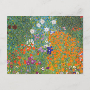 Blumengarten von Gustav Klimt Postkarte