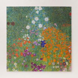 Blumengarten von Gustav Klimt Puzzle