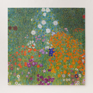 Blumengarten von Gustav Klimt Puzzle
