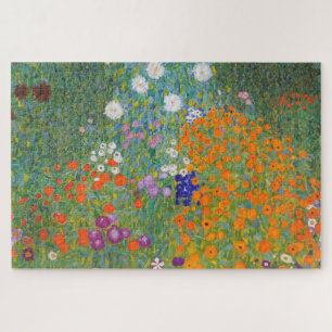 Blumengarten von Gustav Klimt Puzzle