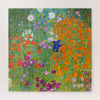 Blumengarten von Gustav Klimt Puzzle