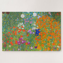 Blumengarten von Gustav Klimt Puzzle