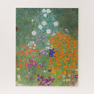 Blumengarten von Gustav Klimt Puzzle