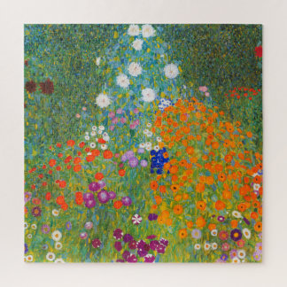 Blumengarten von Gustav Klimt Puzzle