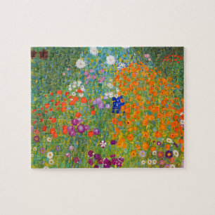 Blumengarten von Gustav Klimt Puzzle