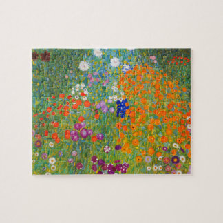 Blumengarten von Gustav Klimt Puzzle