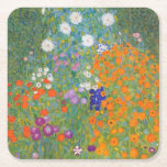 Blumengarten von Gustav Klimt Rechteckiger Pappuntersetzer<br><div class="desc">Schönes farbenfrohes Gemälde eines Blumengartens von Gustav Klimt. Phantastische Farbvarianten und wunderschöne Blume passen auf viele wunderbare Produkte und Geschenkideen.</div>