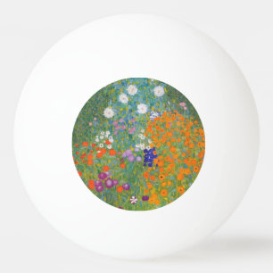 Blumengarten von Gustav Klimt Tischtennisball