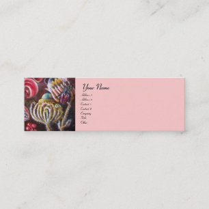 BLUMENGARTEN VON MELISSA Farbenfrohe Blume Mini Visitenkarte