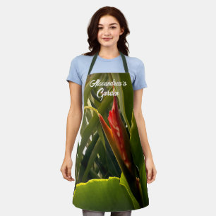 Blumengarten Wasserfarbe Floral Natur individuell Schürze