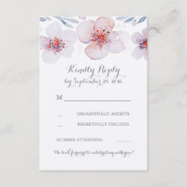 Blumengarten Wasserfarbe Moderne Hochzeitskarten RSVP Karte