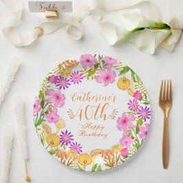 Blumengarten White Pappteller