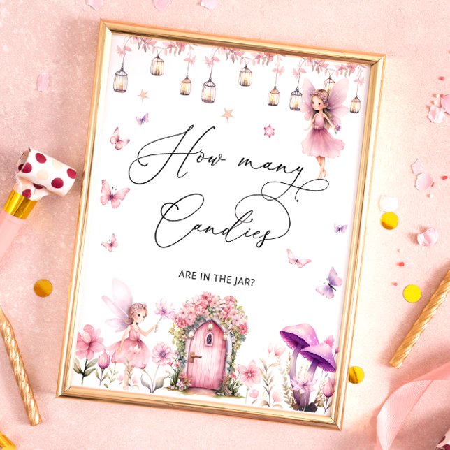 Blumengarten Wie viele Candies in Jar Poster (Von Creator hochgeladen)